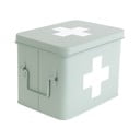 Piparmētru zaļa metāla aptieciņas kaste PT LIVING Medicine, platums 21,5 cm
