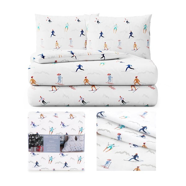 Divguļamā flaneļa gultasveļa AmeliaHome Snuggy Aspen, 200 x 200 cm-image-2