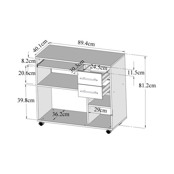 Pelēka mobila virtuves noliktava ar plauktiem TemaHome Marius-image-3