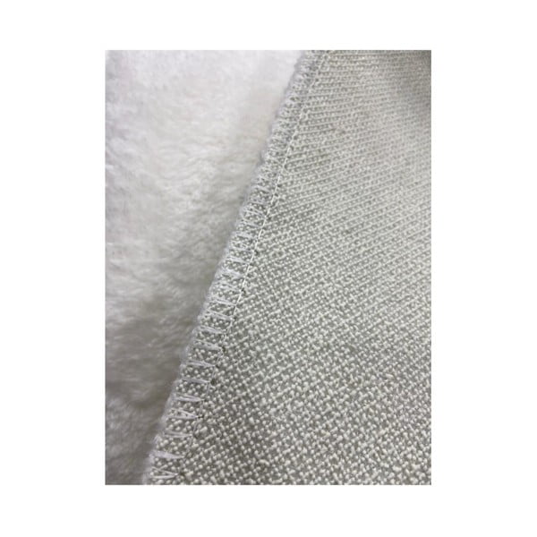 Balts mazgājams paklājs 120x150 cm Pelush White – Mila Home-image-4