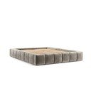 Bēša polsterēta divvietīga gulta ar veļas kasti un redelēm 160x200 cm Aruba L – Maison de Rêve