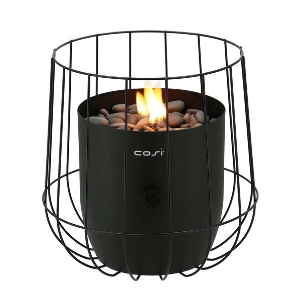 Melna gāzes lampa Cosi Basket, augstums 31 cm-image-2