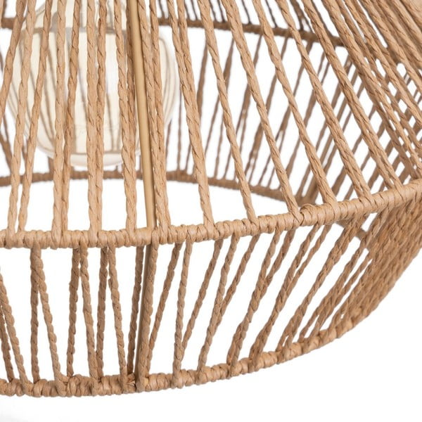 Dabīga toņa piekaramā lampa no papīra auklas ø 38 cm – Casa Selección-image-3