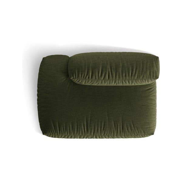 Zaļa modulārā dīvāna daļa (ar kreiso stūri) Martina – Micadoni Home-image-3