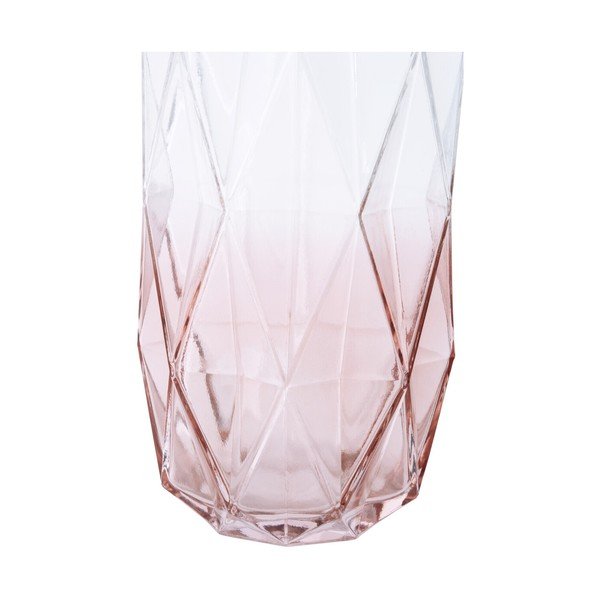 Rozā stikla vāze (augstums 28 cm) Brice – Premier Housewares-image-1