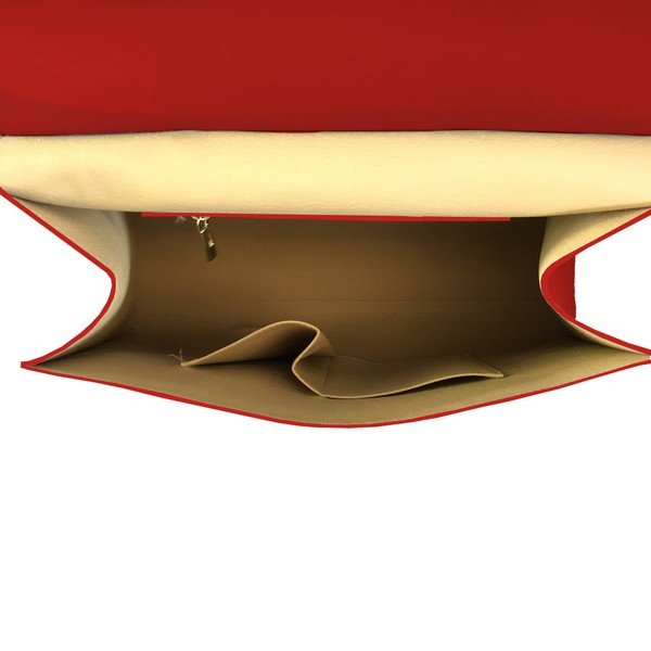 Sarkana ādas somiņa Lampoo Kanto-image-2