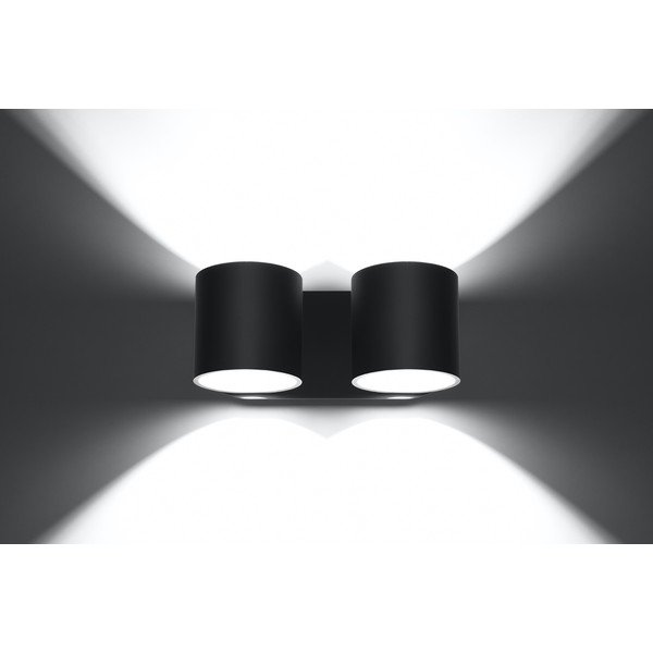 Melna sienas lampa Solux Roda-image-4