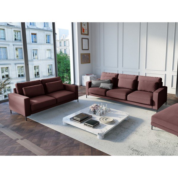 Rozā divvietīgs dīvāns Interieurs 86 Seine, 158 cm-image-1
