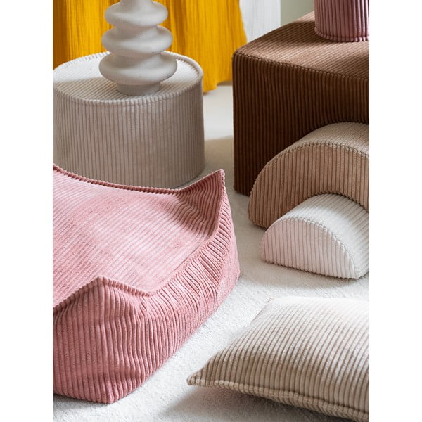 Rozā velveta bērnu sēžammaiss Square – Wigiwama-image-2