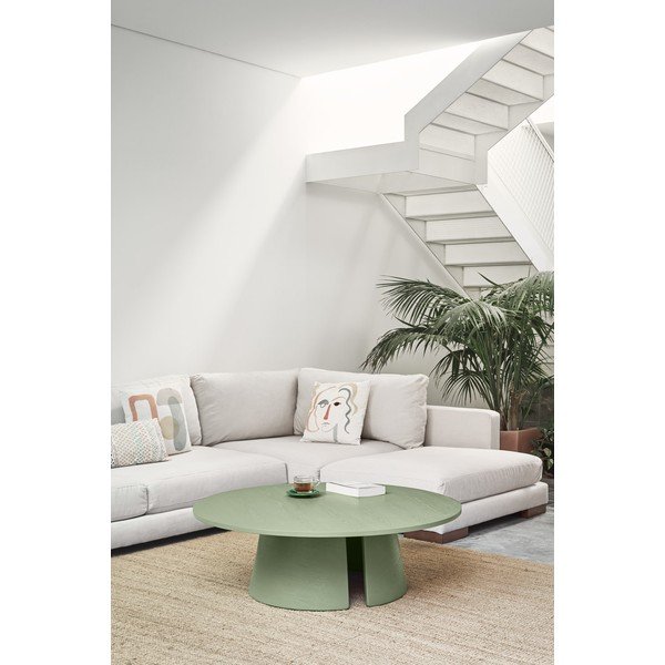 Zaļš žurnālgaldiņš Teulat Cep, ø 110 cm-image-1