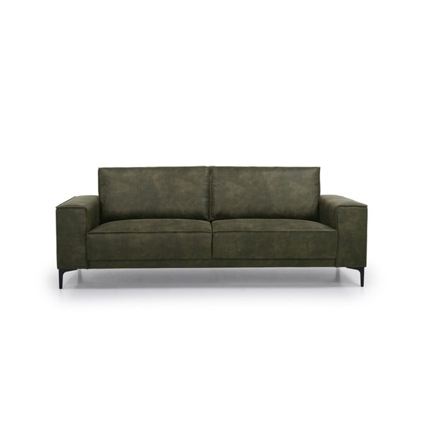 Zaļš dīvāns no ādas imitācijas 224 cm Copenhagen – Scandic