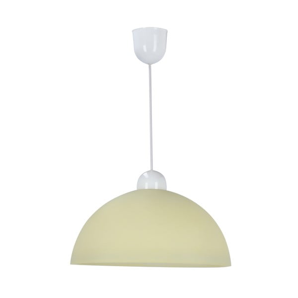 Krēmkrāsas piekaramā lampa ar stikla abažūru ø 22 cm Vanilia – Candellux Lighting