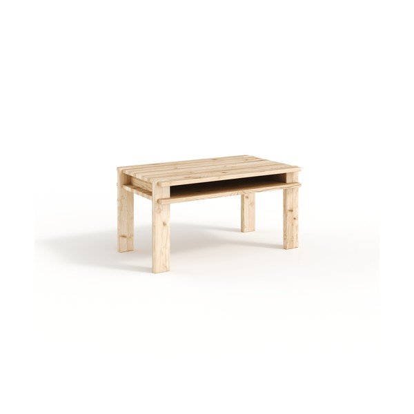Gaiša dabīga toņa priedes masīvkoka žurnālgaldiņš 50x80 cm Tuck – Karup-image-4