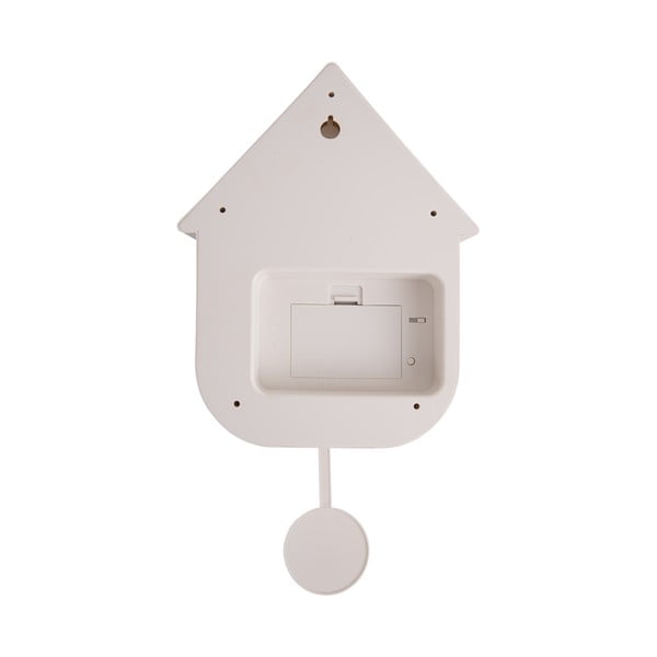 Balts sienas pulkstenis Karlsson Modern Cuckoo, 21,5 x 41,5 cm-image-3