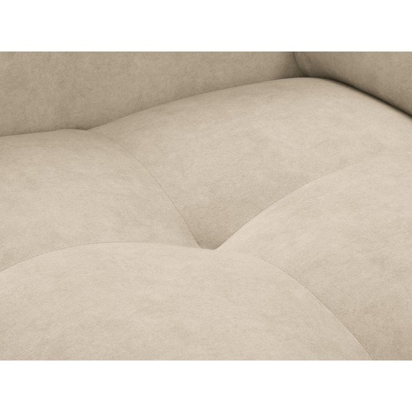 Bēšs samta stūra dīvāns Milo Casa Nico, labais stūris-image-1