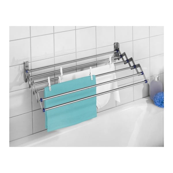 Pie sienas stiprināms teleskopiskais veļas žāvētājs Wenko Dry-image-1