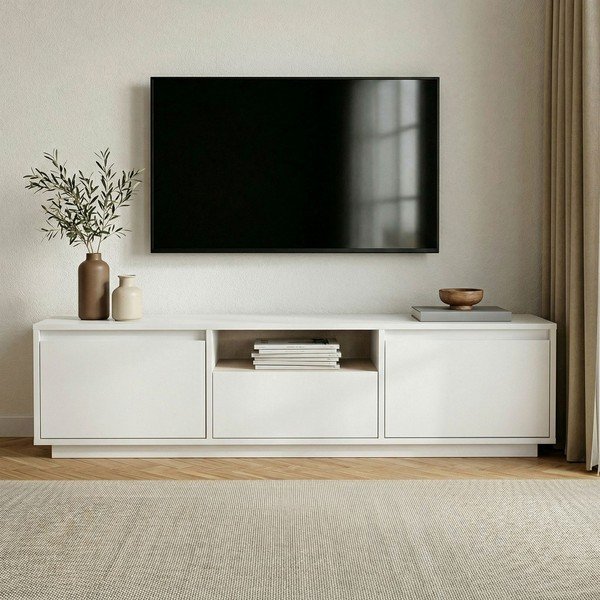 Balts TV galdiņš 160x42x30 cm Sentinel – Kalune Design-image-2