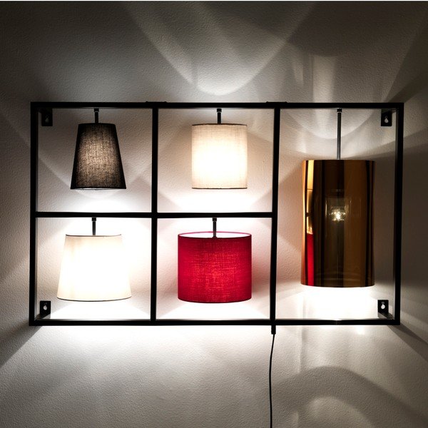 Melna sienas lampa Tomasucci Jumble-image-1