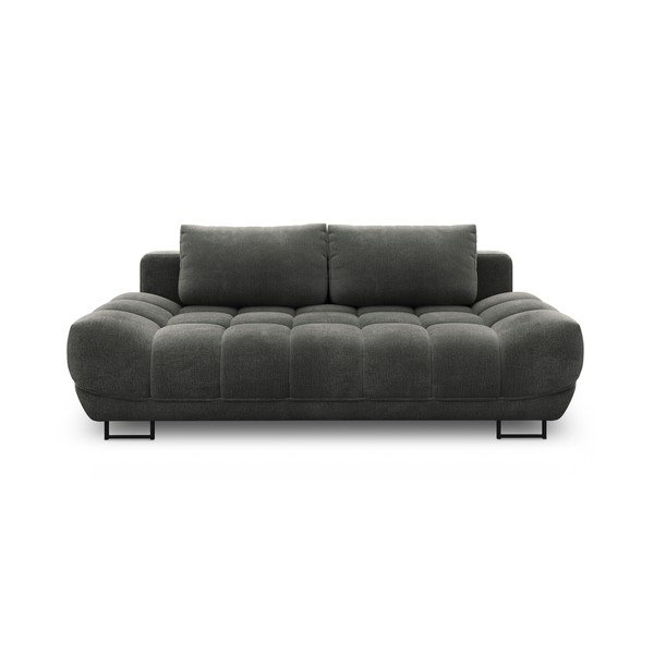 Tumši pelēks trīsvietīgs izlaižams dīvāns ar glabāšanas vietu Windsor & Co Sofas Cumulus