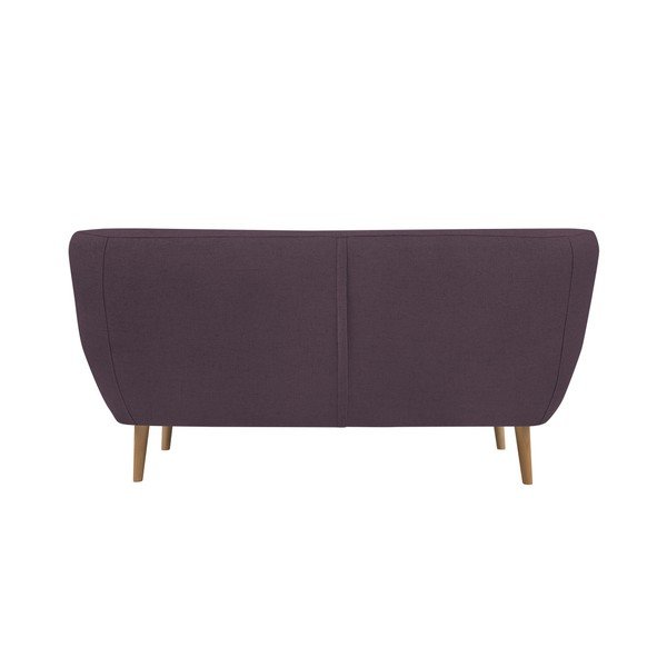 Violets divvietīgs dīvāns ar gaišām kājām Mazzini Sofas Sicile-image-1