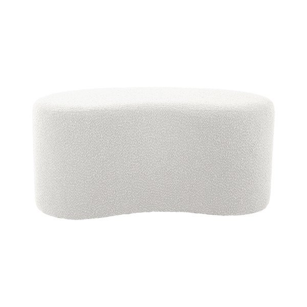 Balts pufs no buklē auduma Ada – Leitmotiv-image-2