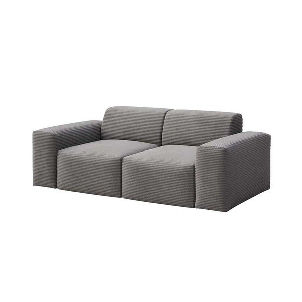 Pelēks velveta dīvāns 205 cm Villet – Rodier-image-2