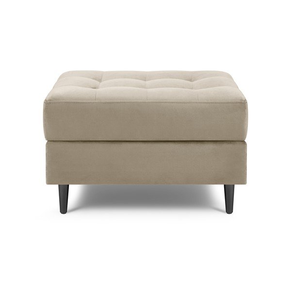 Bēšs samta kāju soliņš Milo Casa Santo-image-1