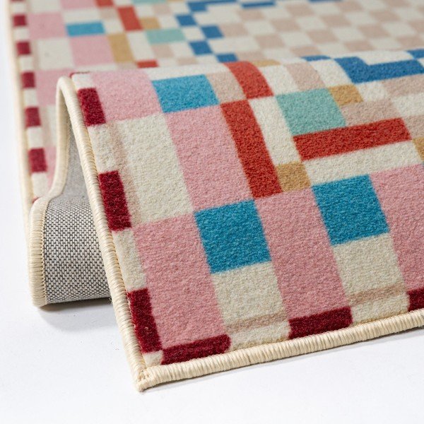 Paklājs no vilnas maisījuma 180x230 cm Checkered Border – Flair Rugs-image-2