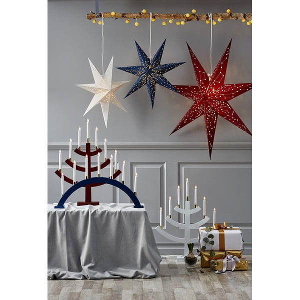Sarkans izgaismotas zvaigznes dekors Best Season Paperstar Galaxy, 60 cm-image-1