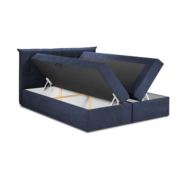 Tumši zila divguļamā gulta Mazzini Beds Echaveria, 200 x 200 cm-image-3