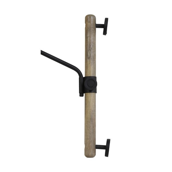 Melna sienas lampa (garums 40 cm) Banu – Light & Living-image-3