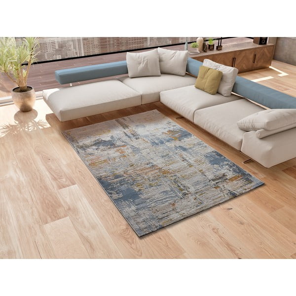 Zils/bēšs paklājs 77x150 cm Springs – Universal-image-1