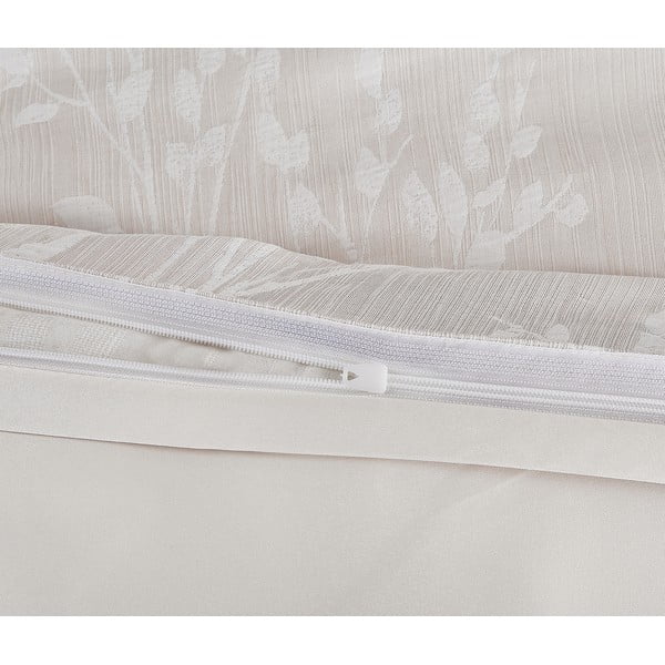 Bēša vienguļamā žakarda gultas veļa 140x200 cm Boston – My House-image-3