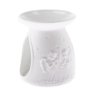 Balta porcelāna aromātiskā lampa Dakls, augstums 12,2 cm