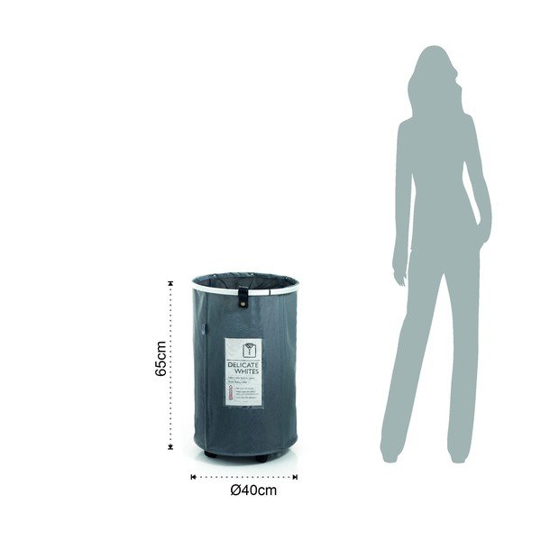 Pelēks veļas grozs Tomasucci, augstums 65 cm-image-3