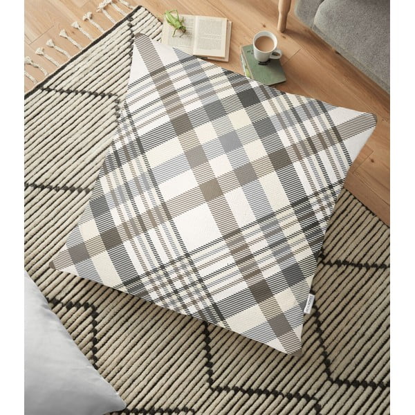 Spilvendrāna ar kokvilnas maisījumu Minimalist Cushion Covers Checkered, 70 x 70 cm