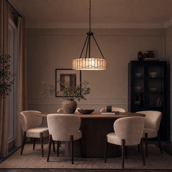 Metāla piekaramā lampa ar stikla abažūru ø 46 cm Waldorf – Premier Housewares-image-1