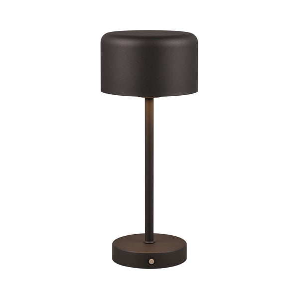 Matēti melna LED galda lampa ar regulējamu spilgtumu (augstums 30 cm) Jeff – Reality-image-2