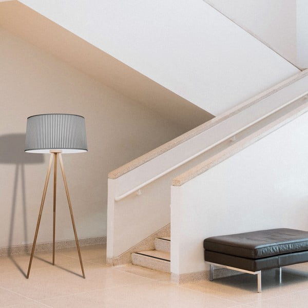 Pelēka stāvlampa SULION Bea, augstums 152 cm-image-1