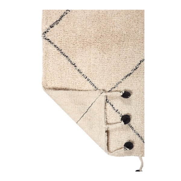 Kokvilnas paklājs ar melnām detaļām Nattiot Tanvi, 110 x 170 cm-image-3