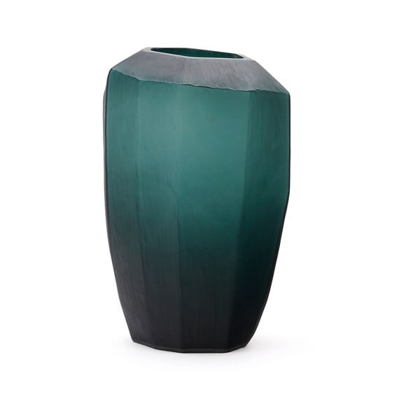 Zaļganzila stikla vāze (augstums 45 cm) Geonix – Kave Home-image-3