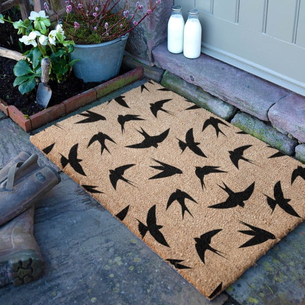 Kokosšķiedras kājslauķis 40x60 cm Swallows – Artsy Doormats-image-2