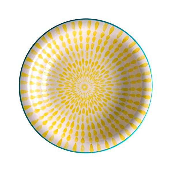 Dzeltens dolomīta zupas šķīvis Brandani Ginger, ⌀ 21 cm