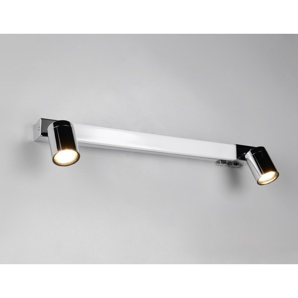 Spīdīgas sudraba krāsas LED sienas lampa Enrico – Trio-image-2