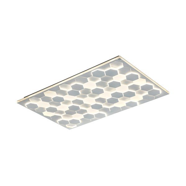 Balta LED griestu lampa ar balss vadību/ar mobilās lietotnes vadību un metāla abažūru 70x115 cm Cifavo – CINQUE-image-1