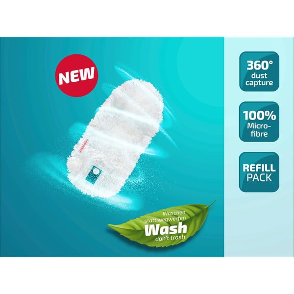 Rezerves putekļu slotiņu pārvalki (2 gab.) Superduster – LEIFHEIT-image-1