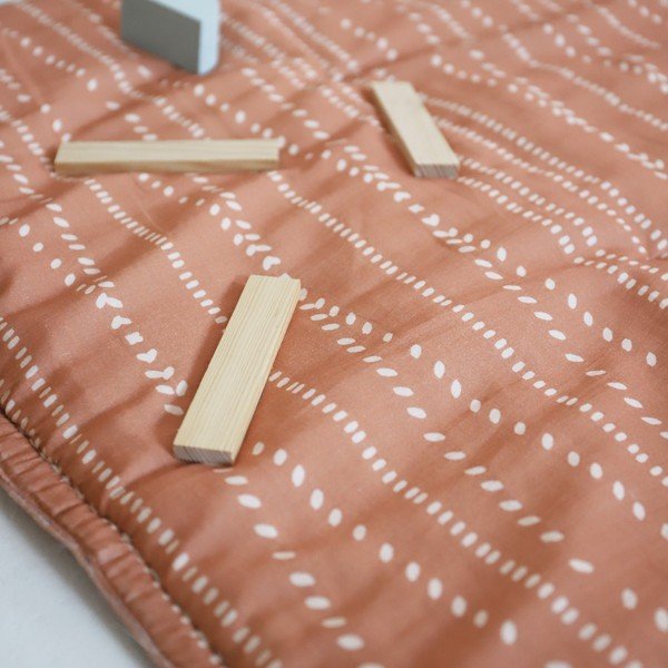 Oranžs bērnu rotaļu paklājiņš Nepo Terracotta – Nattiot-image-1