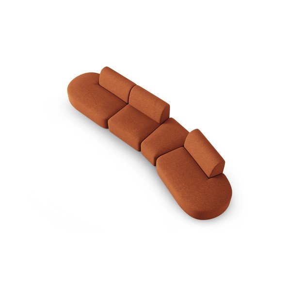 Oranžs dīvāns 412 cm Shane – Micadoni Home-image-3