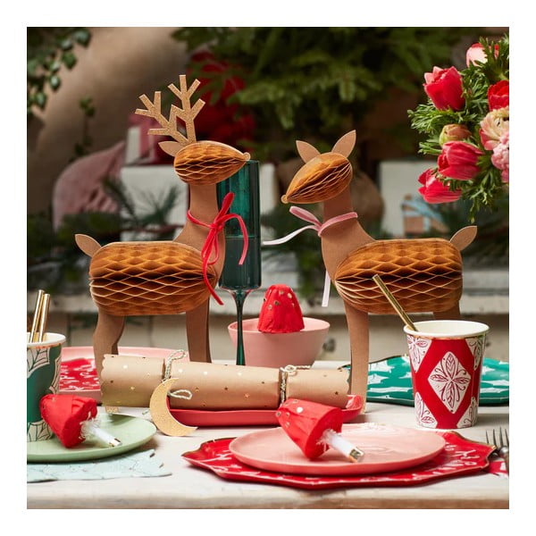 Ziemassvētku figūriņas (3 gab.) Reindeer Family – Meri Meri-image-1