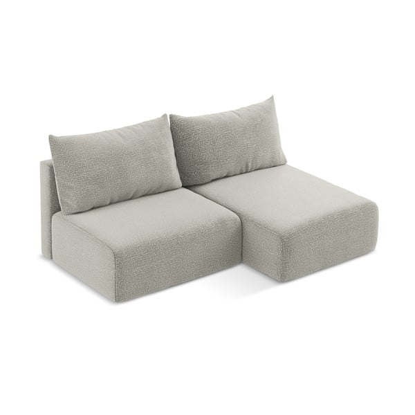 Gaiši pelēks salokāms/ar uzglabāšanas vietu stūra dīvāns (ar labo stūri) Kalena – Makamii-image-3